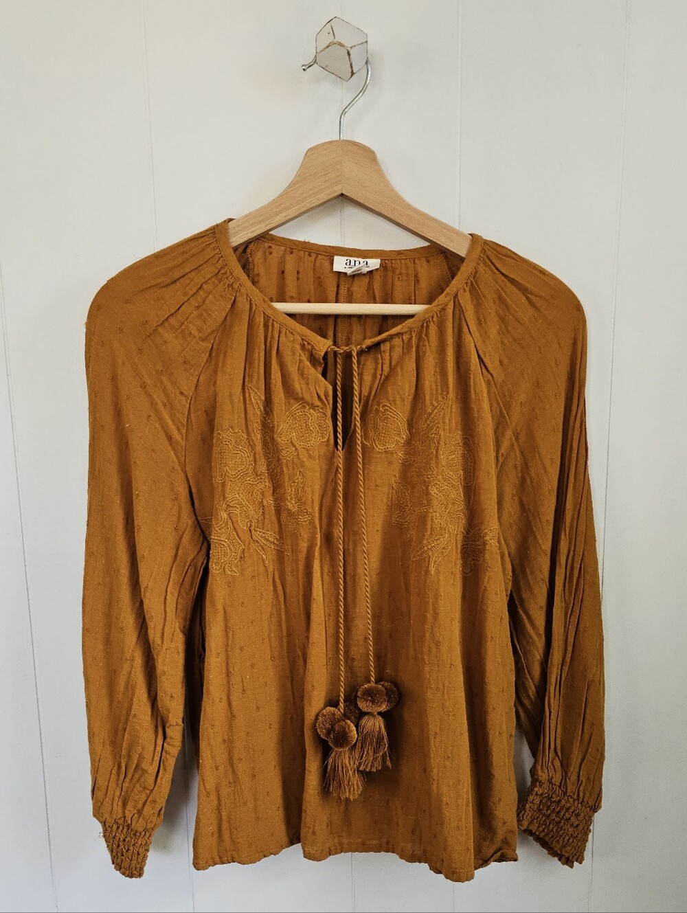a.n.a Tie-Front Peasant Top